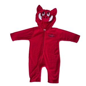 Arkansas Razorbacks Baby One-Piece Zip Outfit 🐗❤️